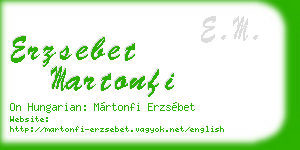 erzsebet martonfi business card