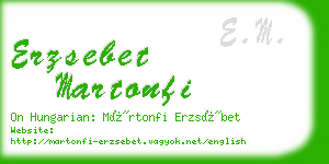 erzsebet martonfi business card